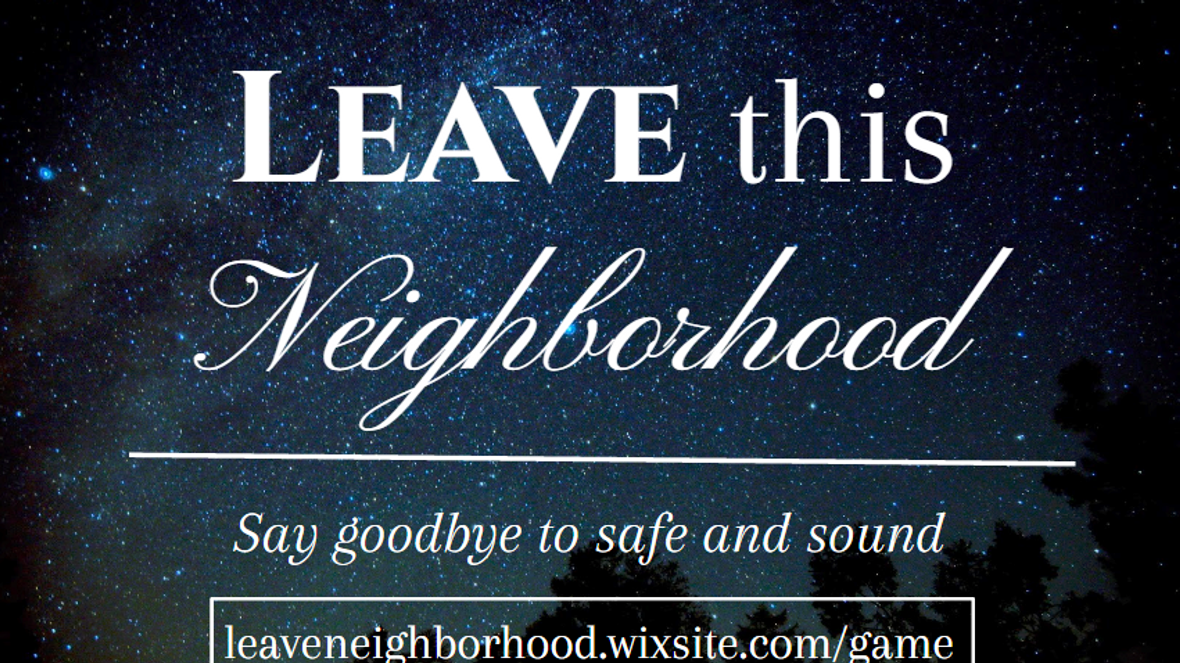 Leave this Neighborhood T.V. Commercial